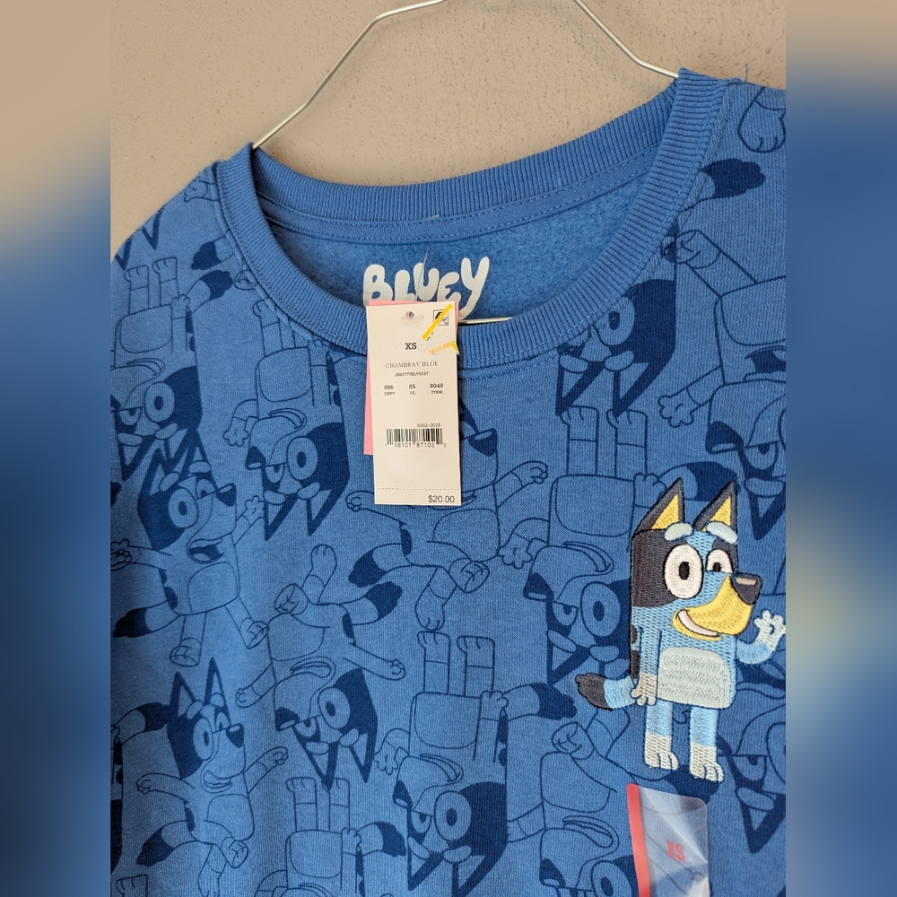 Bluey Sweatshirt With Embroidered Bluey - Picture 2 of 5